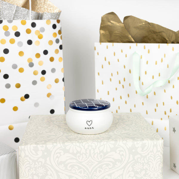 Pavilion Gift Company Aunt 3.5" Ceramic Keepsake Box