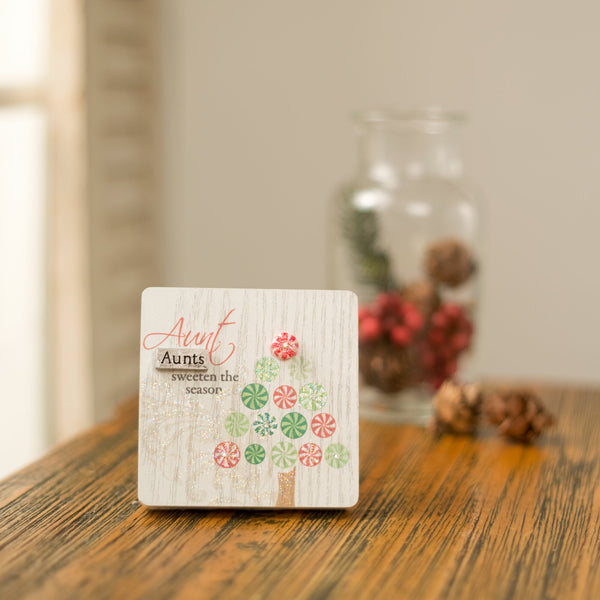 Pavilion Gift Company Aunt 3" X 3" Self-Standing Plaque