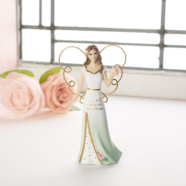 Pavilion Gift Company Aunt 5.5" Angel Holding Butterfly