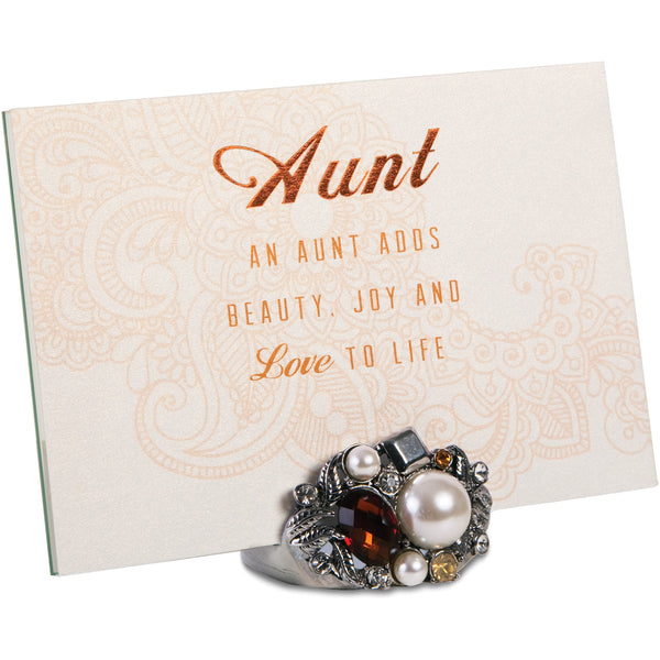 pavilion gift company Aunt 5" x 7" Jeweled Photo Frame