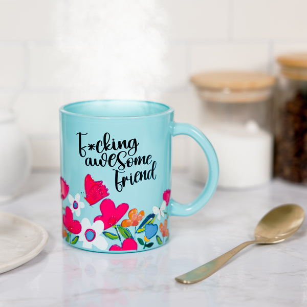 Pavilion Gift Company Awesome Friend 18 Oz Glass Mug