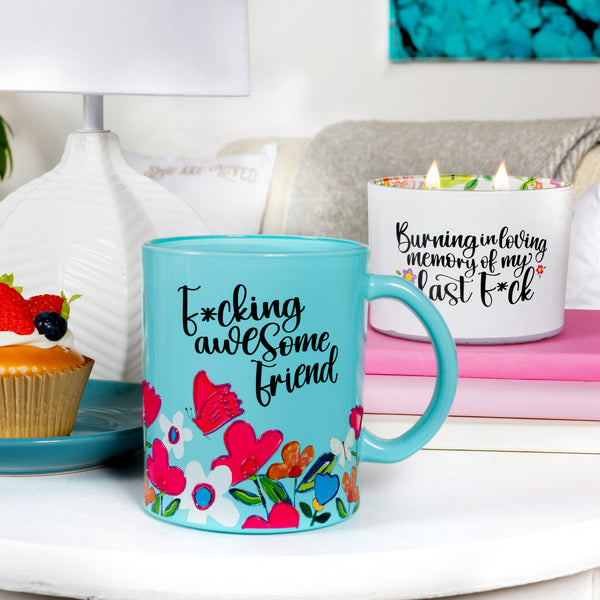 Pavilion Gift Company Awesome Friend 18 Oz Glass Mug