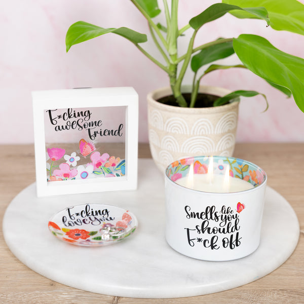 Pavilion Gift Company Awesome Friend 5" X 5" Framed Glass Plaque