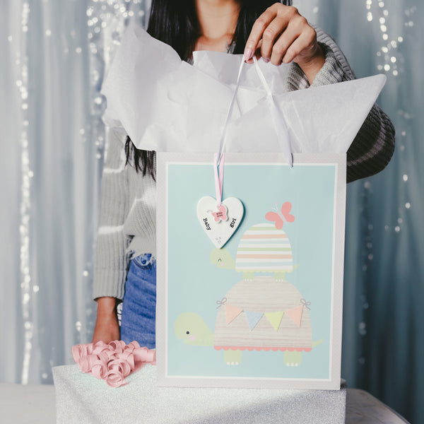 Pavilion Gift Company Baby Girl 3" Ceramic Keepsake Heart Plaque