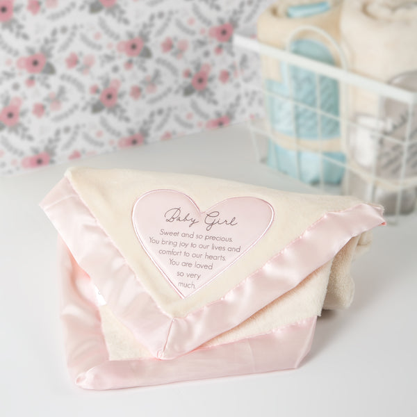Pavilion Gift Company Baby Girl 30" X 40" Royal Plush Blanket