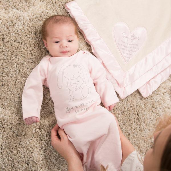 Pavilion Gift Company Baby Girl 30" X 40" Royal Plush Blanket