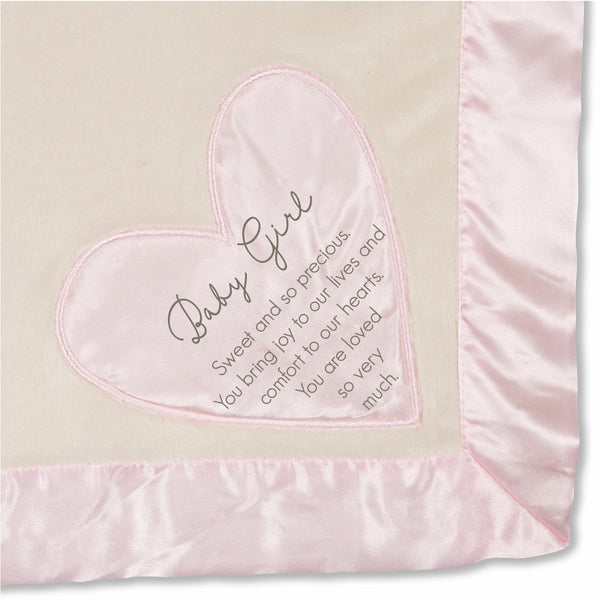 pavilion gift company Baby Girl 30" x 40" Royal Plush Blanket