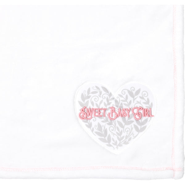 pavilion gift company Baby Girl Vines - 30" x 40" Royal Plush Blanket