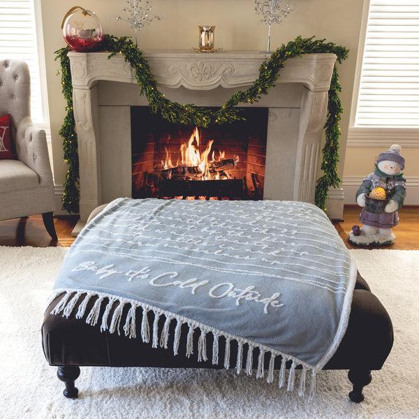 Pavilion Gift Company Baby It's Cold Outside 50" X 60" Inspirational Plush Blanket
