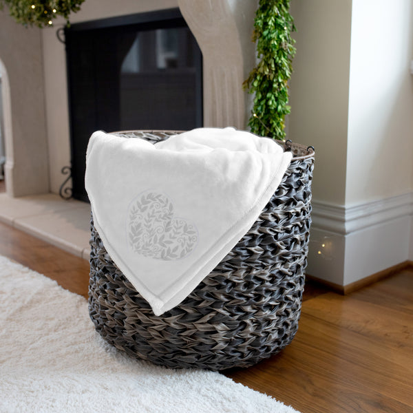 Pavilion Gift Company Baby Light Gray Vines 30" X 40" Royal Plush Blanket