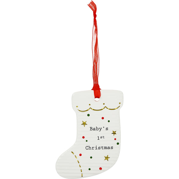pavilion gift company Baby's 1st 3.75" Stocking Ornament