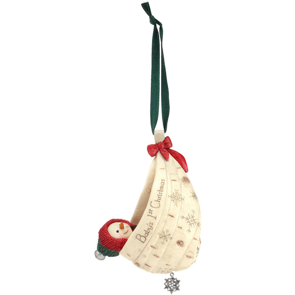 pavilion gift company Baby's First Christmas 4.5" Baby Snowman Ornament