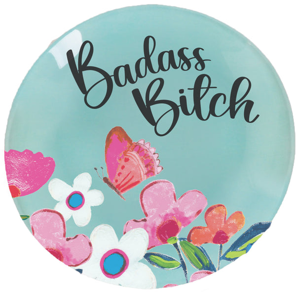 pavilion gift company Badass Bitch 4" Glass Keepsake Dish