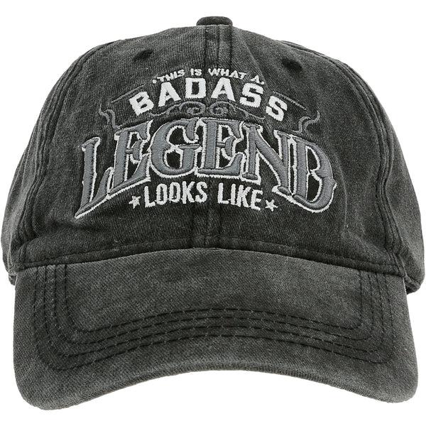 pavilion gift company Badass Black Washed Cotton Twill Hat