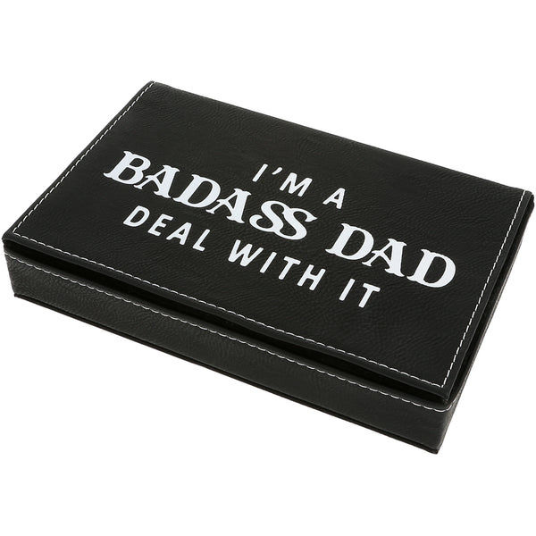 Pavilion Gift Company Badass Dad Double Deck Playing Card Set