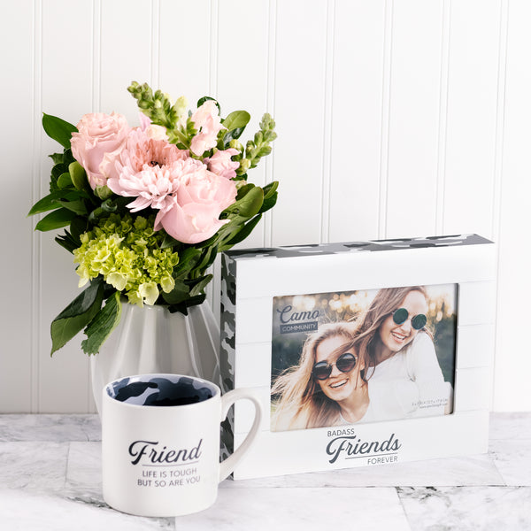 Pavilion Gift Company Badass Friends 9" X 7.25" MDF Frame (Holds 7" X 5" Photo)