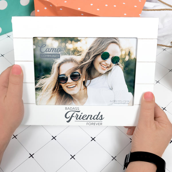Pavilion Gift Company Badass Friends 9" X 7.25" MDF Frame (Holds 7" X 5" Photo)