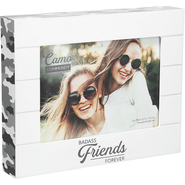 pavilion gift company Badass Friends 9" x 7.25" MDF Frame (Holds 7" x 5" photo)