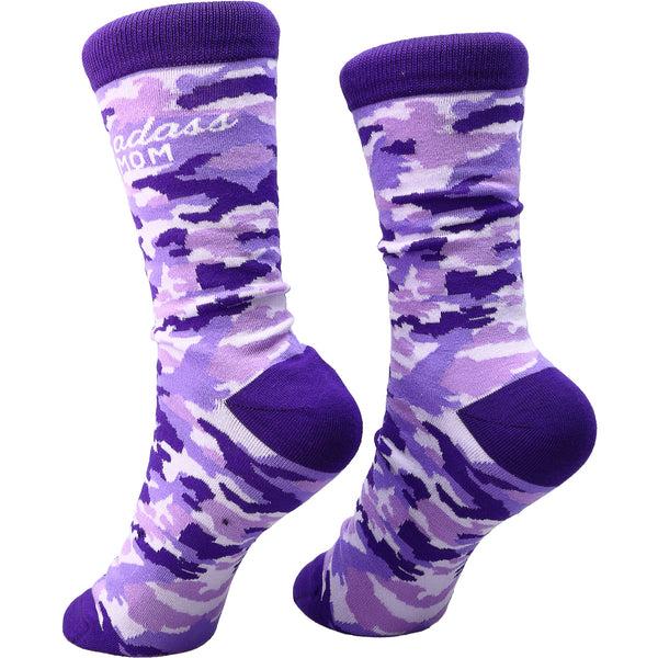 Pavilion Gift Company Badass Mom S-M Cotton Blend Sock