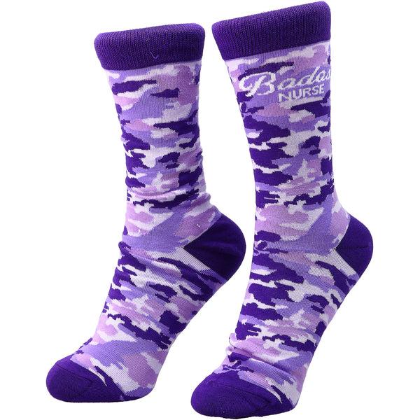 pavilion gift company Badass Nurse S-M Cotton Blend Sock