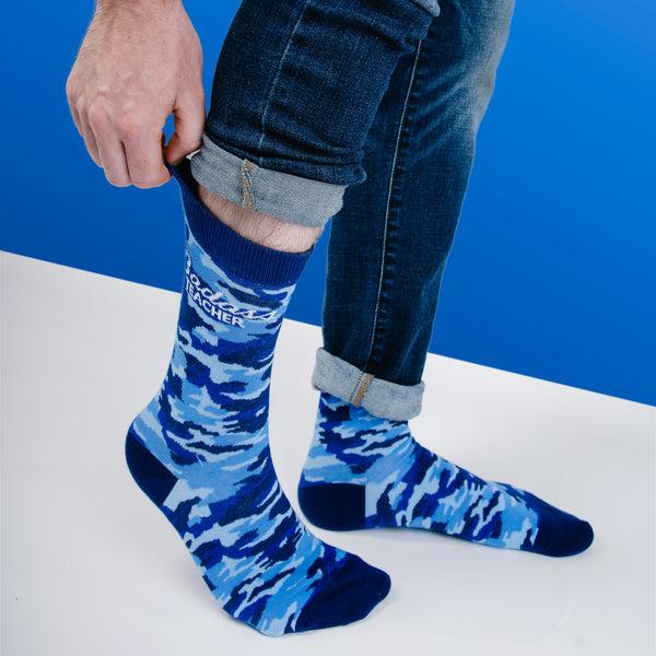 Pavilion Gift Company Badass Teacher S-M Cotton Blend Sock