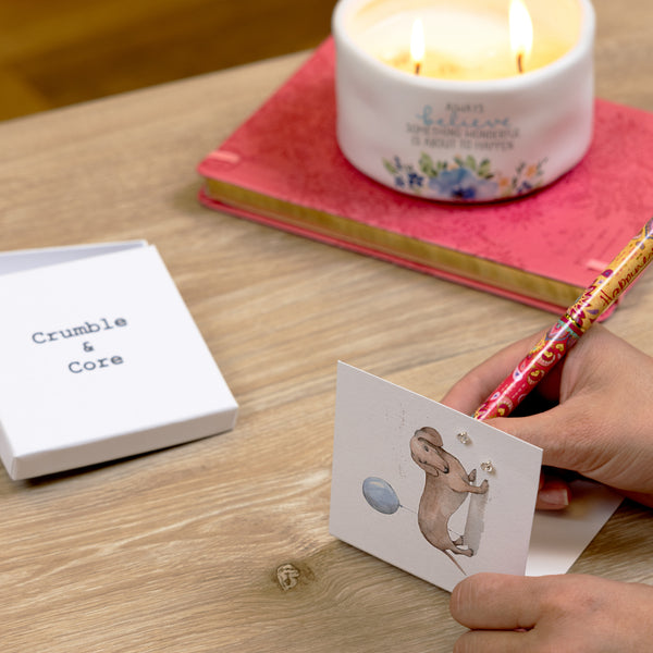 Pavilion Gift Company Balloon And Dog 4mm Sterling Silver Cubic Zirconia Stud Earrings