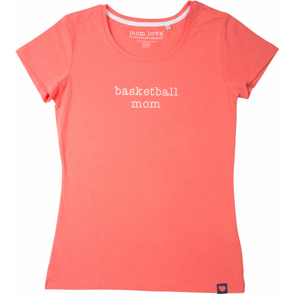 Pavilion Gift Company Basketball Mom Small Coral T-Shirt