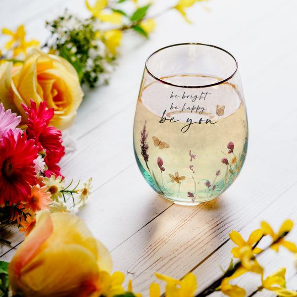 Pavilion Gift Company Be You 20 Oz Stemless Wine Glass