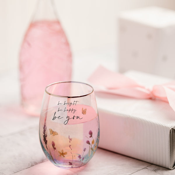Pavilion Gift Company Be You 20 Oz Stemless Wine Glass