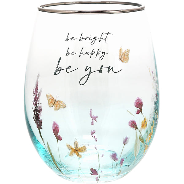 pavilion gift company Be You 20 oz Stemless Wine Glass