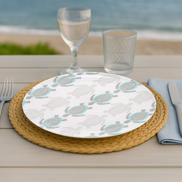 Pavilion Gift Company Beach 10.5" Melamine Dinner Plates (Set Of Two)