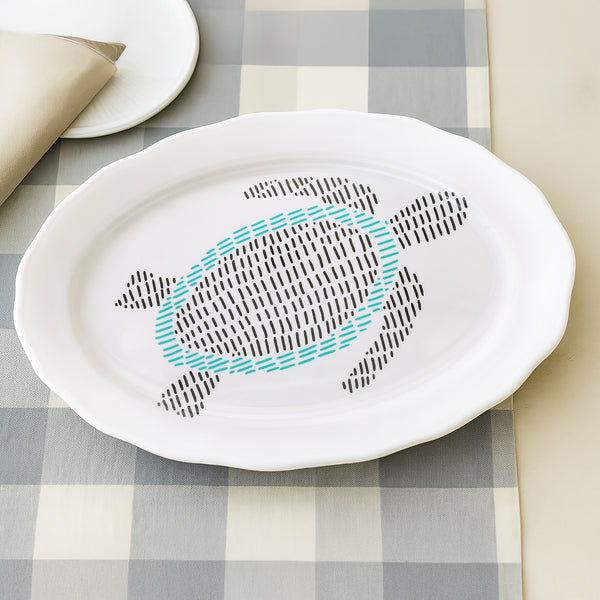 Pavilion Gift Company Beach 20" Melamine Serving Tray