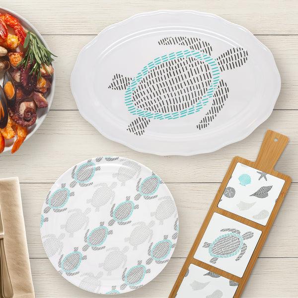 Pavilion Gift Company Beach 20" Melamine Serving Tray