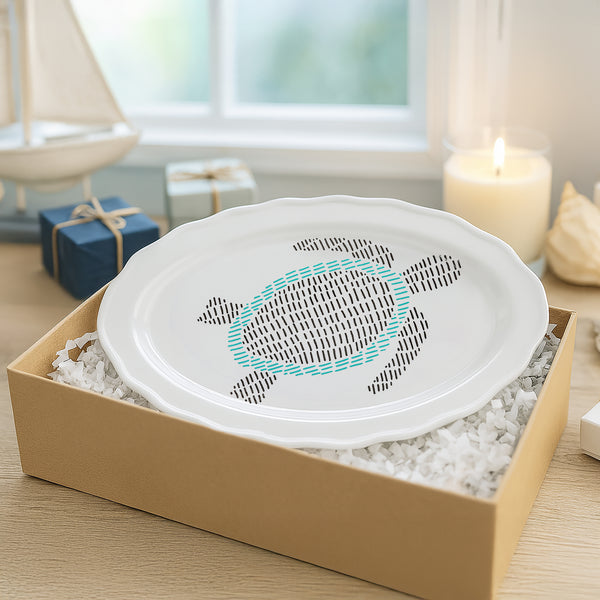 Pavilion Gift Company Beach 20" Melamine Serving Tray