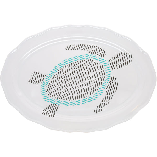 pavilion gift company Beach 20" Melamine Serving Tray