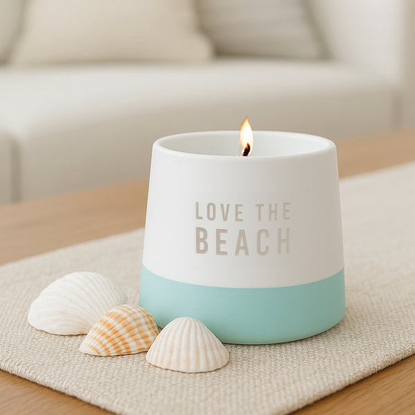 Pavilion Gift Company Beach 4 Oz - 100% Soy Wax Candle Scent: Tranquility