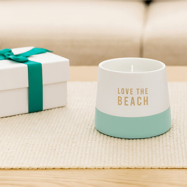 Pavilion Gift Company Beach 4 Oz - 100% Soy Wax Candle Scent: Tranquility