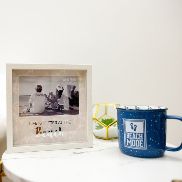 Pavilion Gift Company Beach 7.5" Shadow Box Frame (Holds 6" X 4" Photo)