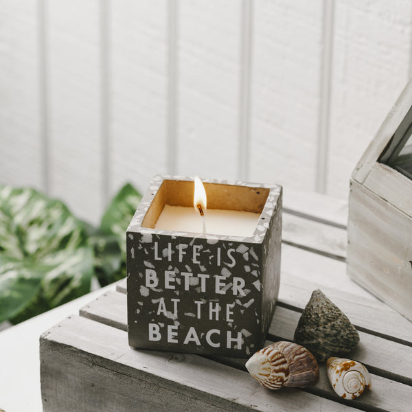 Pavilion Gift Company Beach 8 Oz - 100% Soy Wax Candle Scent: Serenity