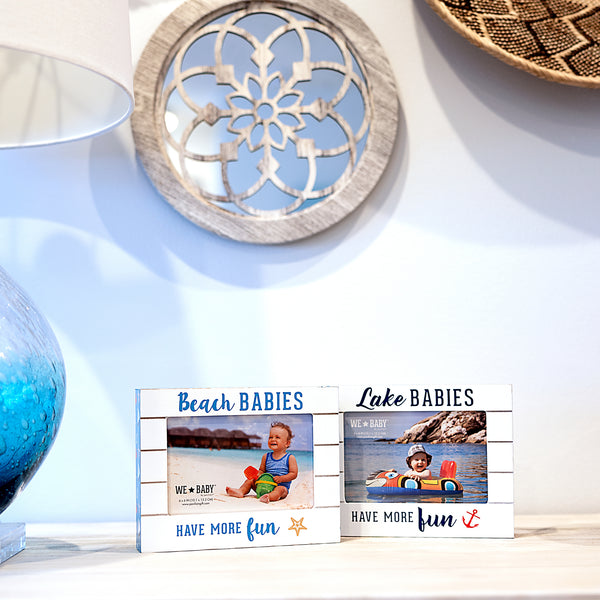 Pavilion Gift Company Beach Babies 7.5" X 6" Frame (Holds 6" X 4" Photo)