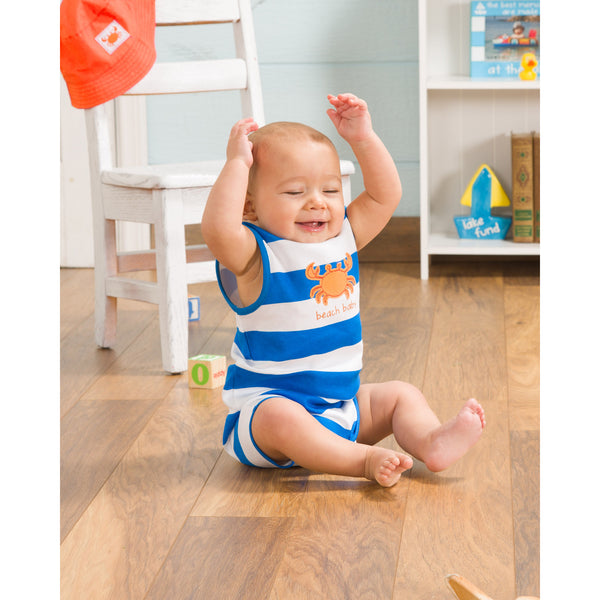 Pavilion Gift Company Beach Baby 12-24 Month Boy Romper