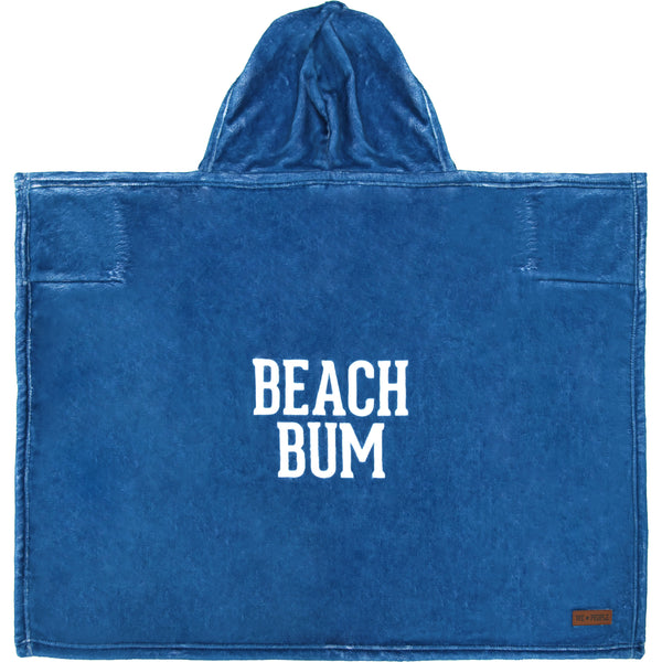 Pavilion Gift Company Beach Bum 40" X 30" Children's Hooded Blanket
