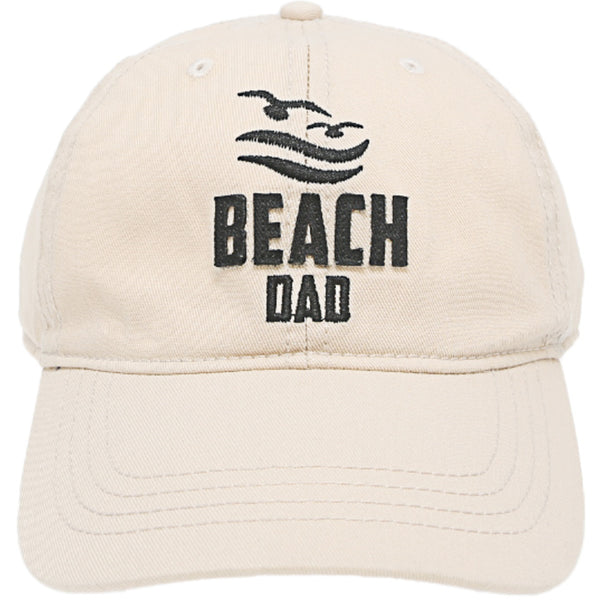 pavilion gift company Beach Dad Beige Adjustable Hat
