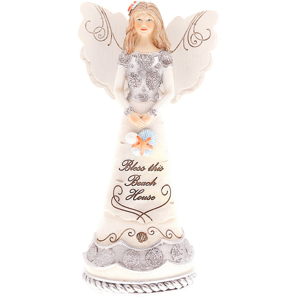 pavilion gift company Beach House 7.5" Angel Holding Shells