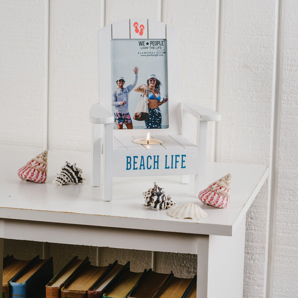 Pavilion Gift Company Beach Life Tealight Photo Frame (Holds 4" X 6" Photo)