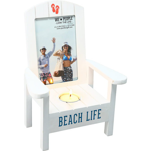 Pavilion Gift Company Beach Life Tealight Photo Frame (Holds 4" X 6" Photo)