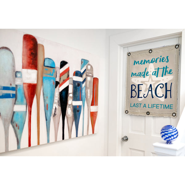 Pavilion Gift Company Beach Memories 24" X 30" Wall Banner