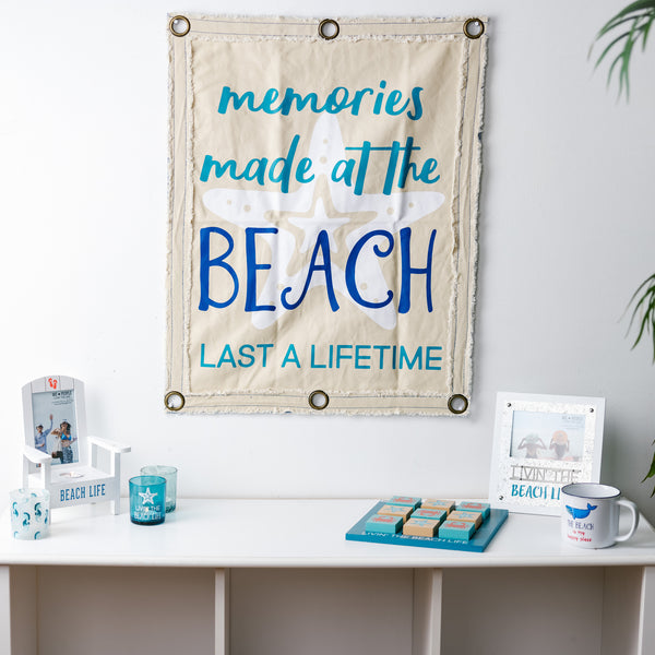 Pavilion Gift Company Beach Memories 24" X 30" Wall Banner