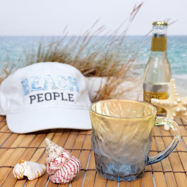 Pavilion Gift Company Beach Mode 10 Oz Glacier Glass Mug