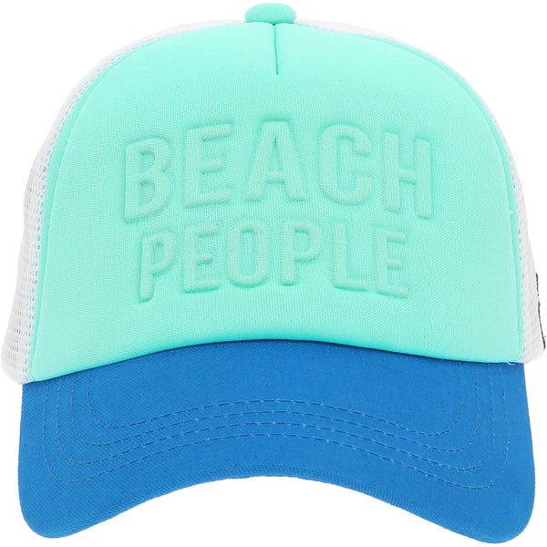 pavilion gift company Beach People Adjustable Light Blue Neoprene Mesh Hat